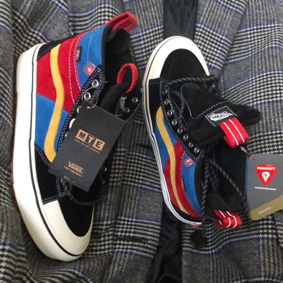 Vans Sk8-hi MTE 2 Suede Black True Blue UltraCush Primaloft Insulation Women 9.5 - Picture 2 of 2